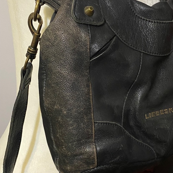 Liebeskind distressed leather shoulder bag/crossbody bag - Picture 14 of 16